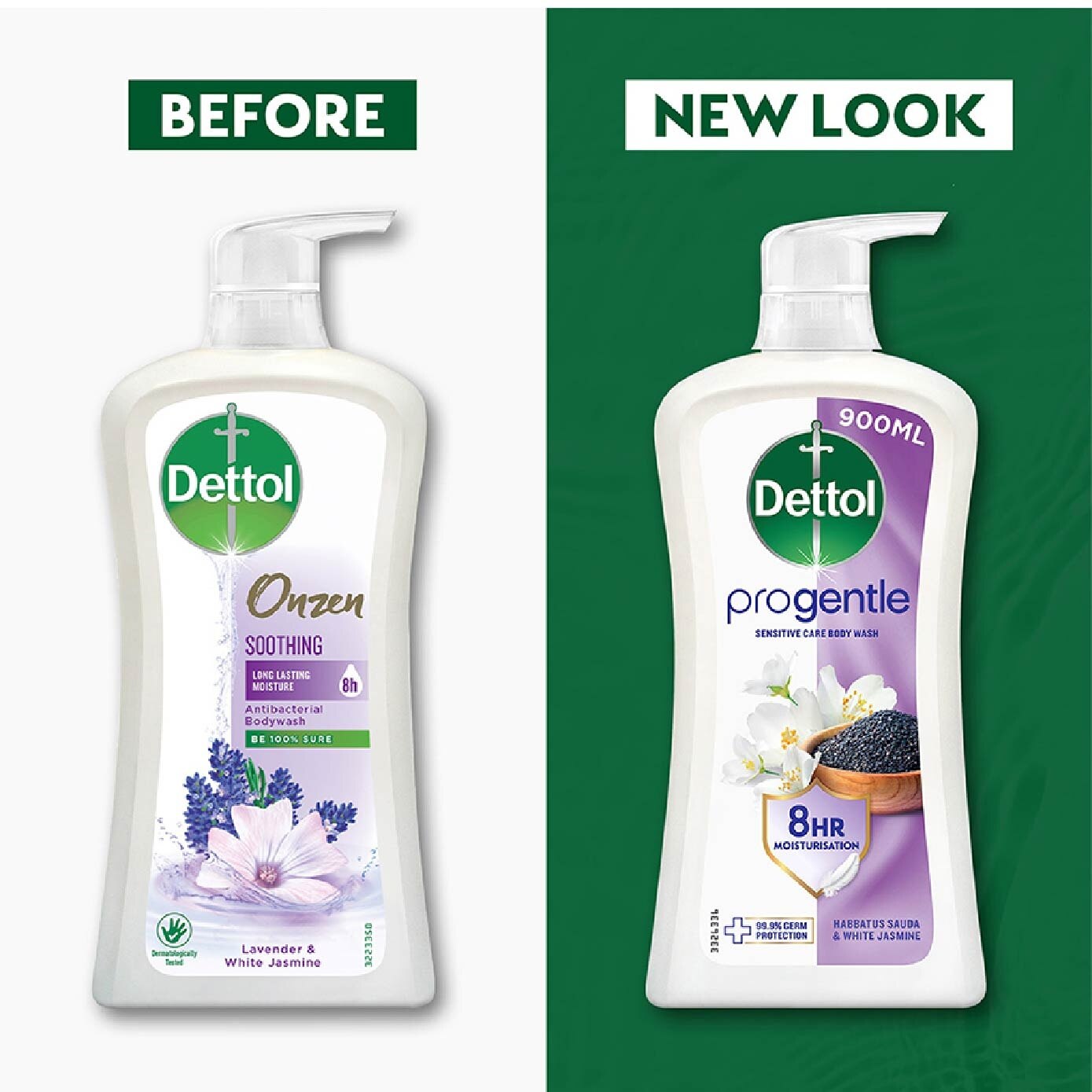 Dettol Body Wash / Shower Gel Bottle 900g - Soothing